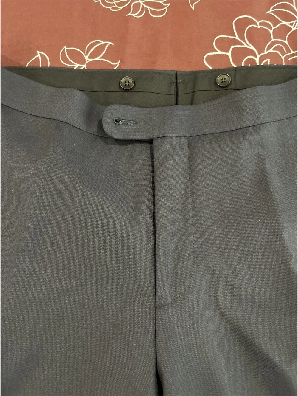 PRISTINE SUITSUPPLY MENS NAVY BLUE DRESS PANTS 38x29 SIDE TABS VGC 513.361/225